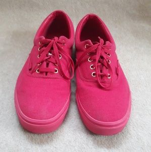 Red Vans Authentic Skate Shoes Size 13